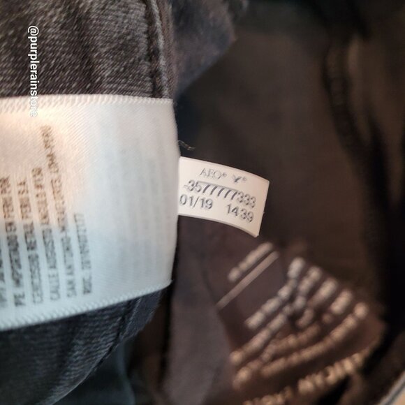 American Eagle Jeans 2 L Jegging Next Level Stretch Hi Rise Black Wash Denim - Picture 7 of 13